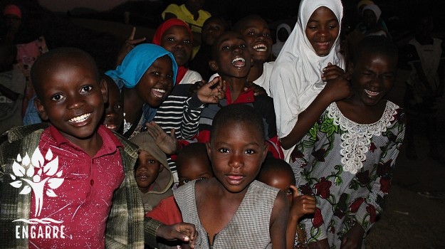 happy children in Tanzania, Africa