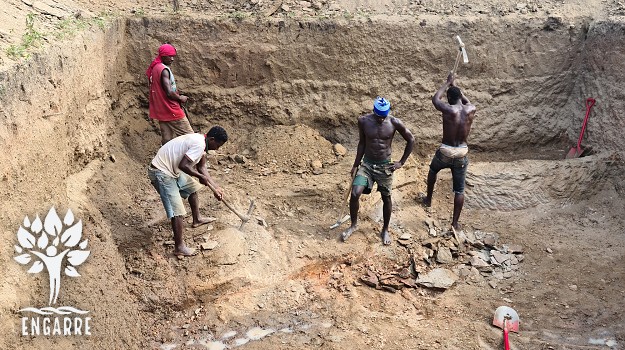 Swahili men at work in Tanzania